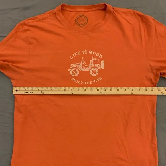 LIFE IS GOOD SS Classic Fit All Cotton Jeep Tee - Picture 5 of 7